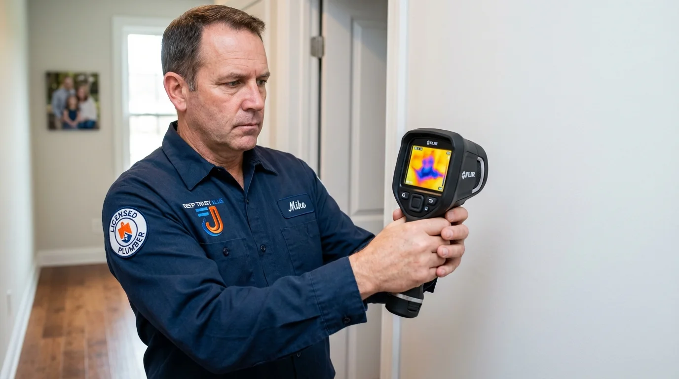 Thermal imaging leak detection by Johns Plumbing LLC in Calimesa